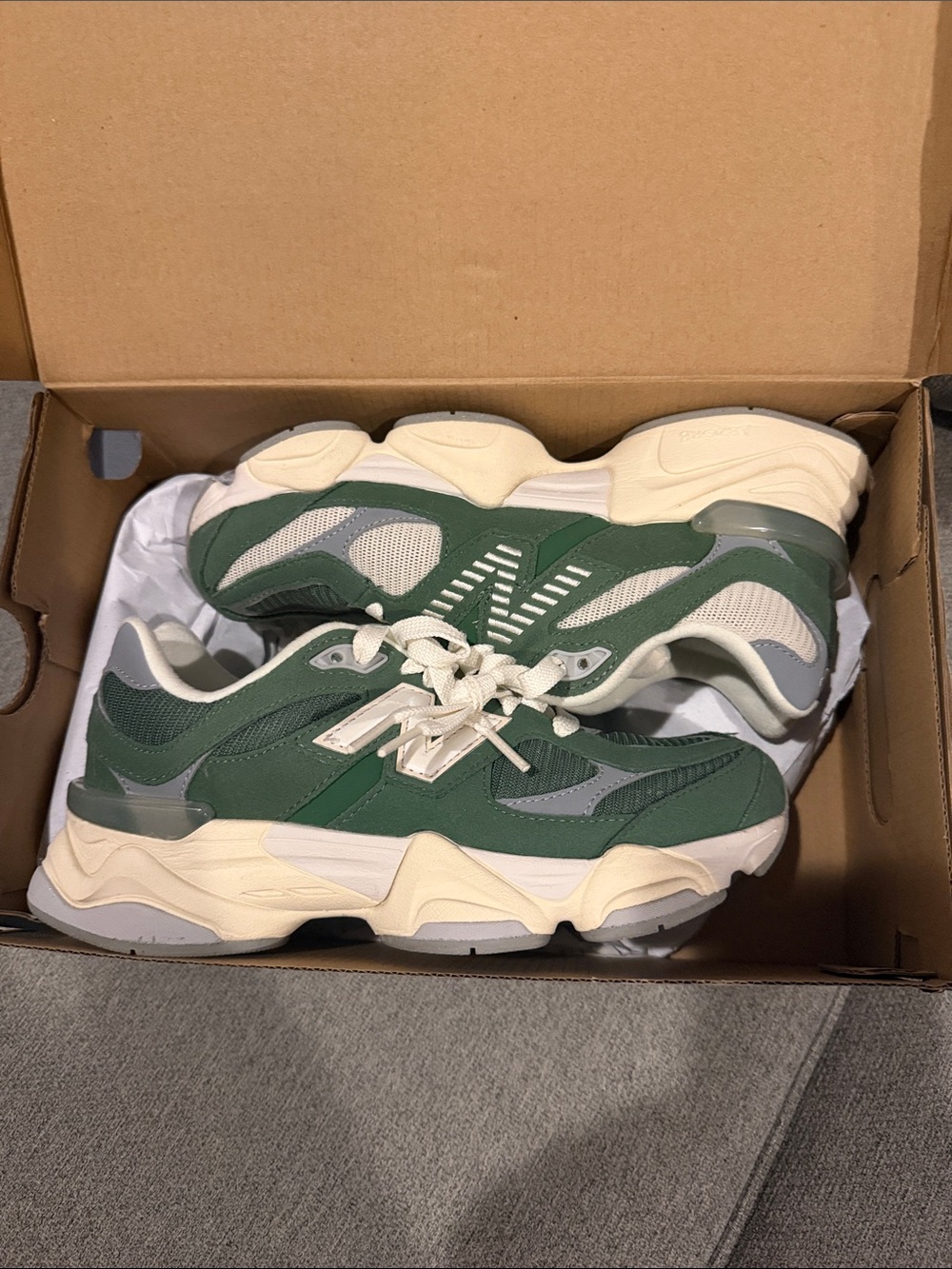 New Balance Kids Green & Gray Chunky Sneakers